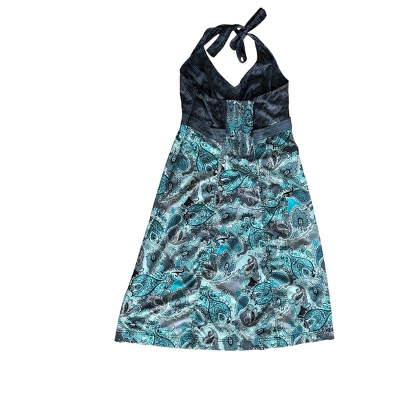 Athleta Black and Green Halter Sundress for Cocktail - Picture 5 of 10